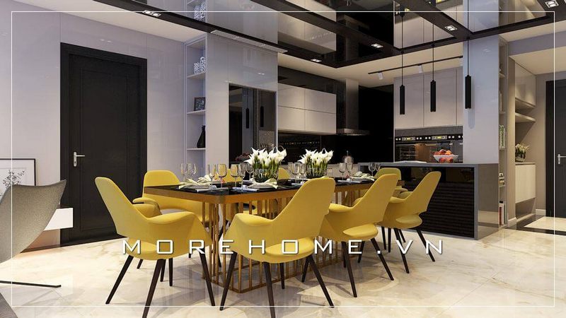Top 23++ Mẫu thiết kế phòng ăn hiện đại cho căn hộ chung cư 2022