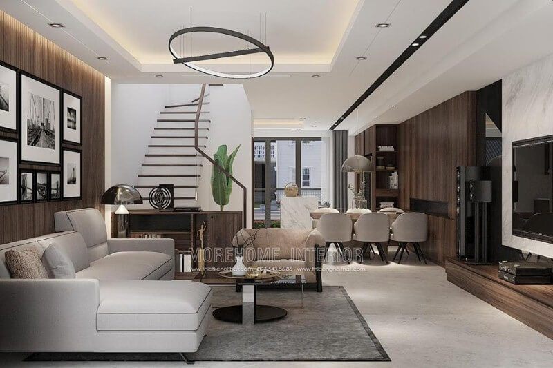 Tổ chức phòng khách liền bếp để tạo ra không gian thoáng đã trở thành một trong những xu hướng được ưa chuộng nhất hiện nay.